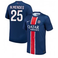 Paris Saint-Germain Nuno Mendes #25 Replica Home Shirt 2024-25 Short Sleeve